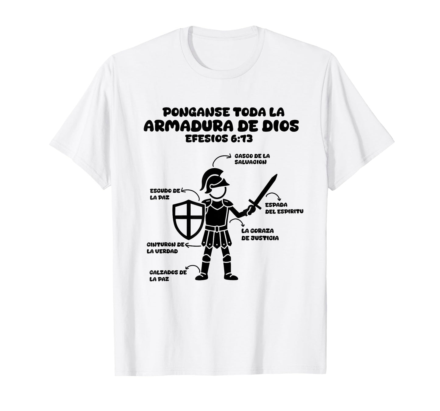 Camiseta cristiana en espanol Versiculo Spanish Christians T-Shirt