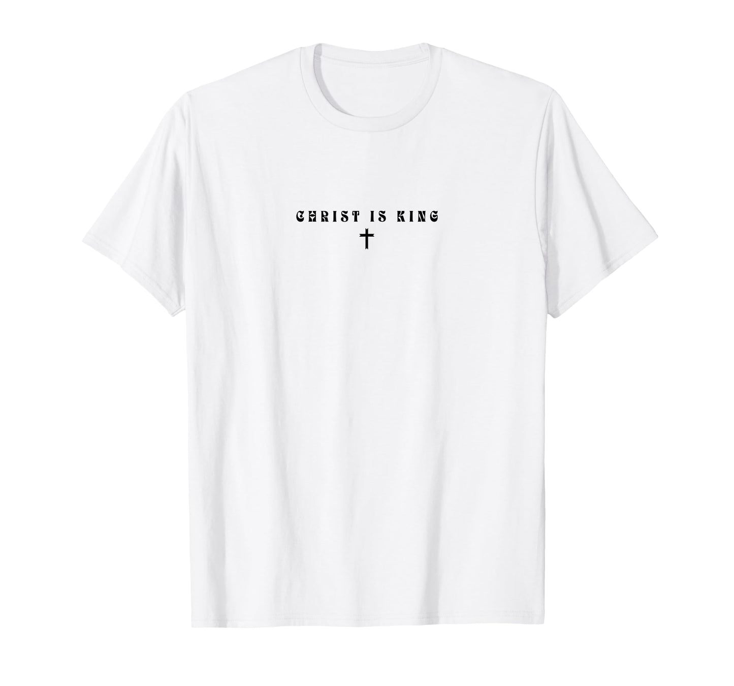 Christ Is King Subtle Christian Minimal Religious Faith T-Shirt