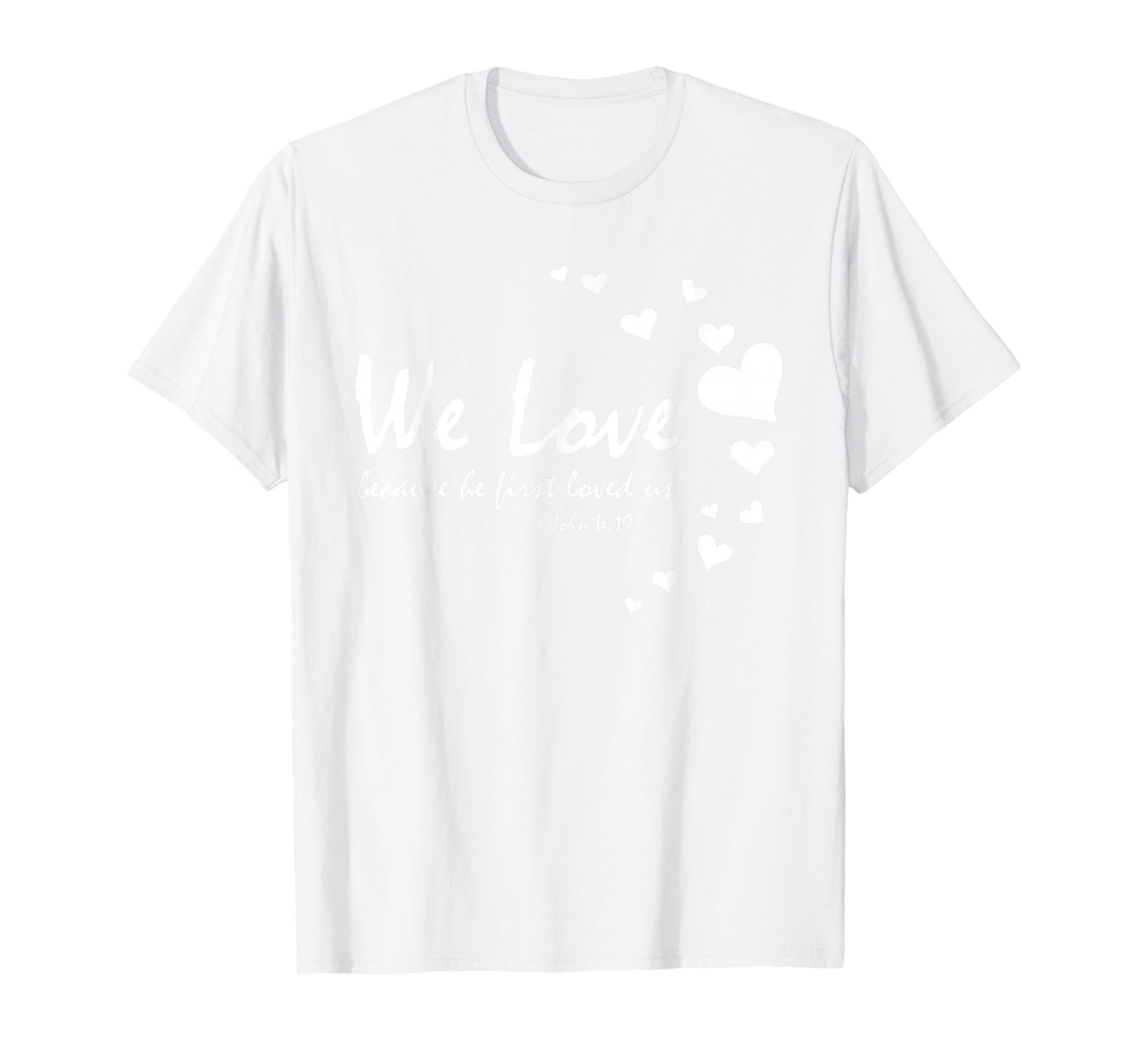 Cute Christian Valentines Day Gifts Women Bible Verse Heart T-Shirt