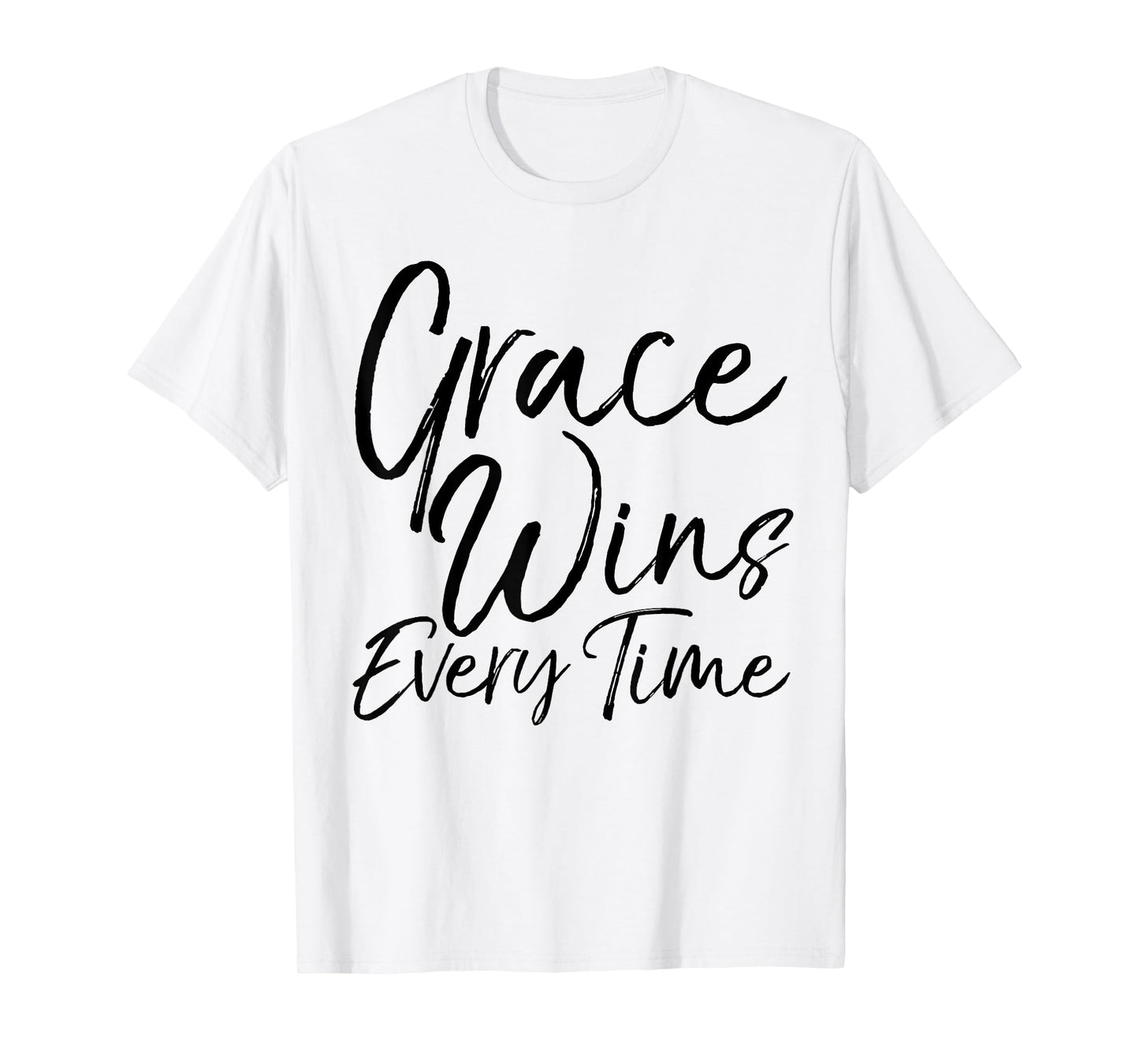 Grace Wins Every Time Shirt Vintage Inspirational Christian