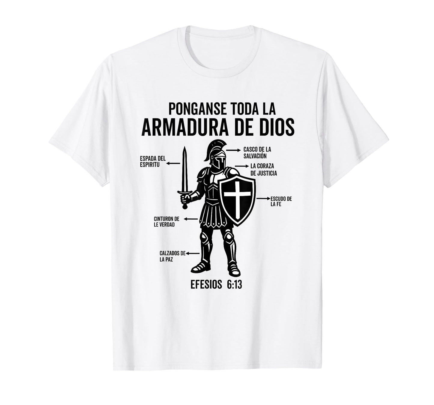 Camiseta cristiana en espanol Versiculo Spanish Christians T-Shirt