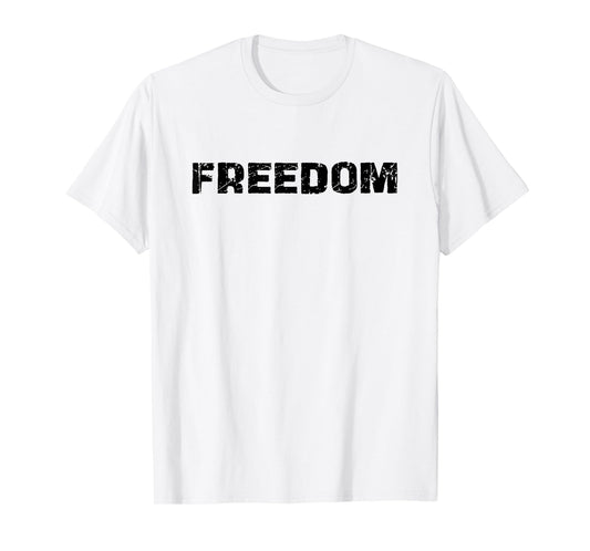 Freedom Bold Minimalist Design Free Nation T-Shirt