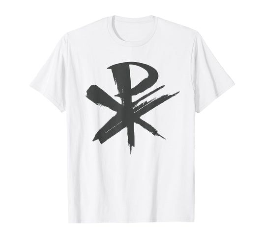 Christian Chi Rho Shirt Jesus Christ Christian Faith Bible T-Shirt
