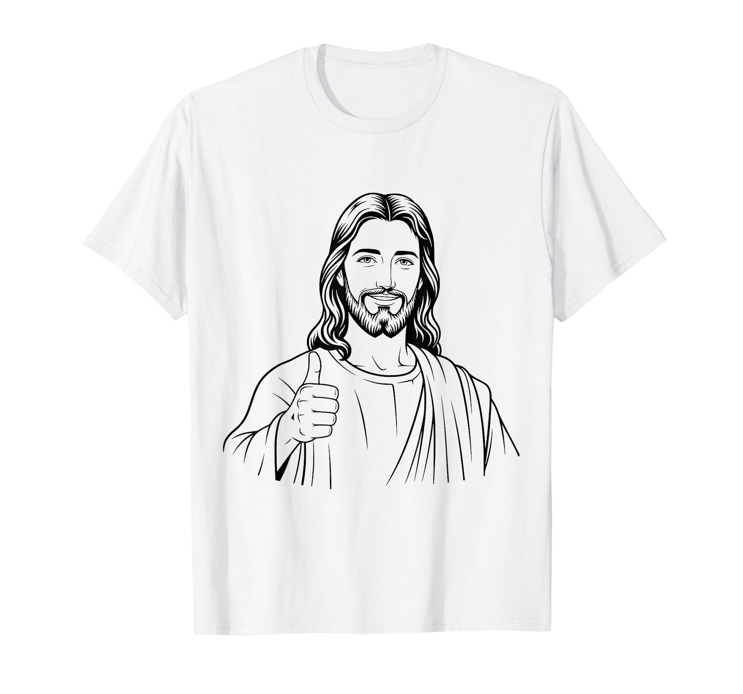 Jesus Christ Thumbs Up Funny Christianity Roman Catholic T-Shirt