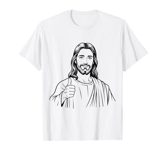Jesus Christ Thumbs Up Funny Christianity Roman Catholic T-Shirt