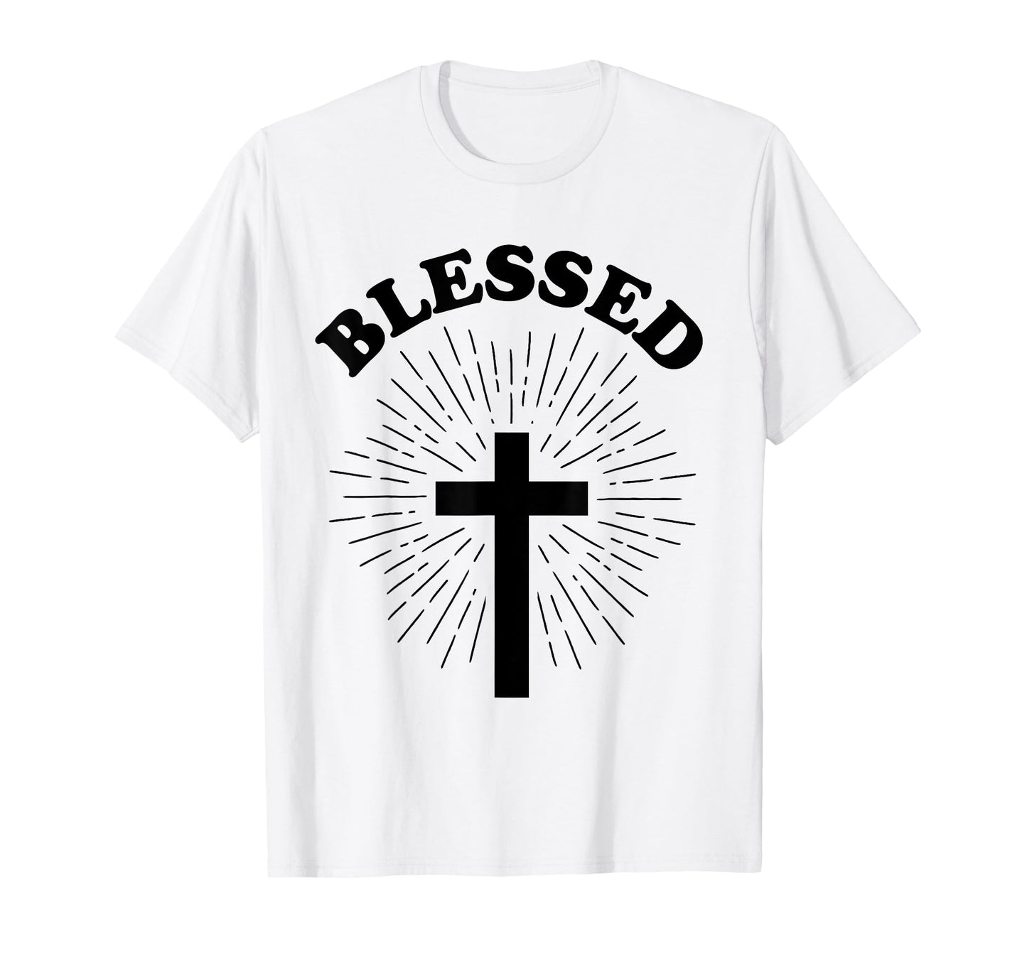 Vintage Blessed Christian Faith Cross Jesus Lover Spiritual T-Shirt