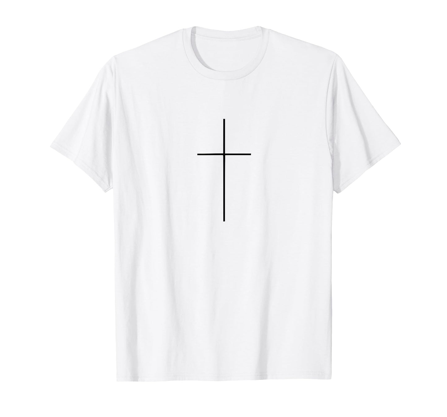 Cross Christian Simple Modern Minimalist Religious Men Women T-Shirt