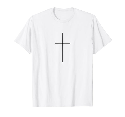 Cross Christian Simple Modern Minimalist Religious Men Women T-Shirt