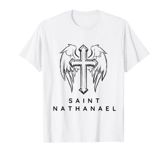 Saint Nathanael the Apostle. Traditional Catholic Prayer T-Shirt