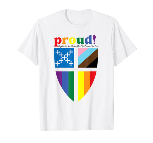 Proud Episcopalian Funny Rainbow Pride T-Shirt
