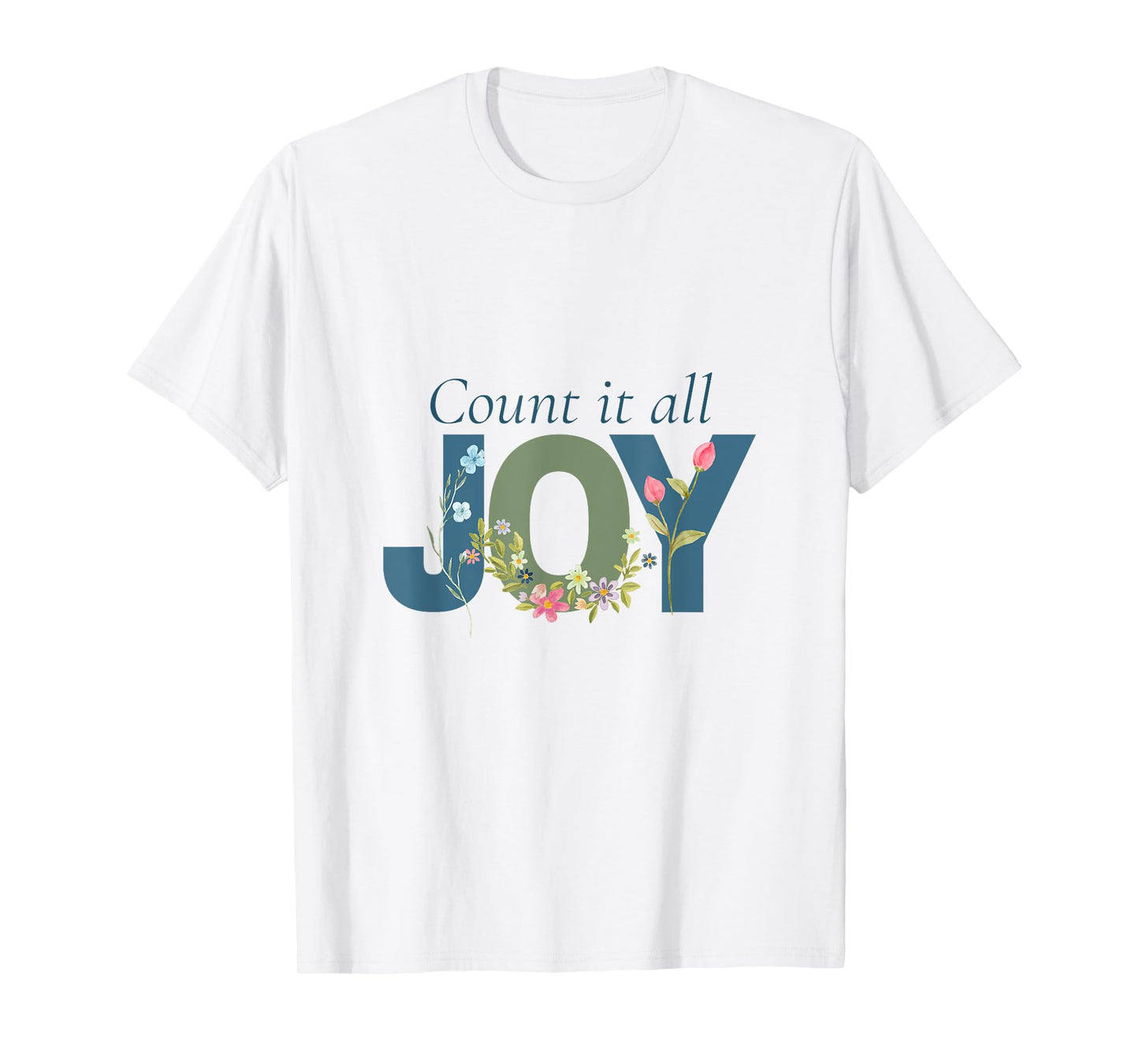 Count It All Joy James Jesus Women Inspirational Bible T-Shirt