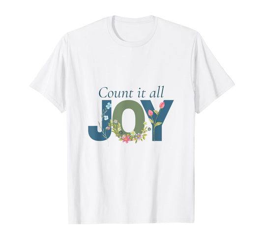 Count It All Joy James Jesus Women Inspirational Bible T-Shirt