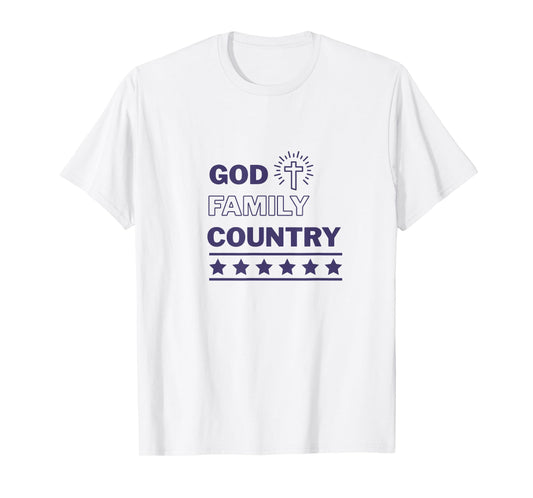 God, Family, Country- Tshirt, Faith, inspriation T-Shirt