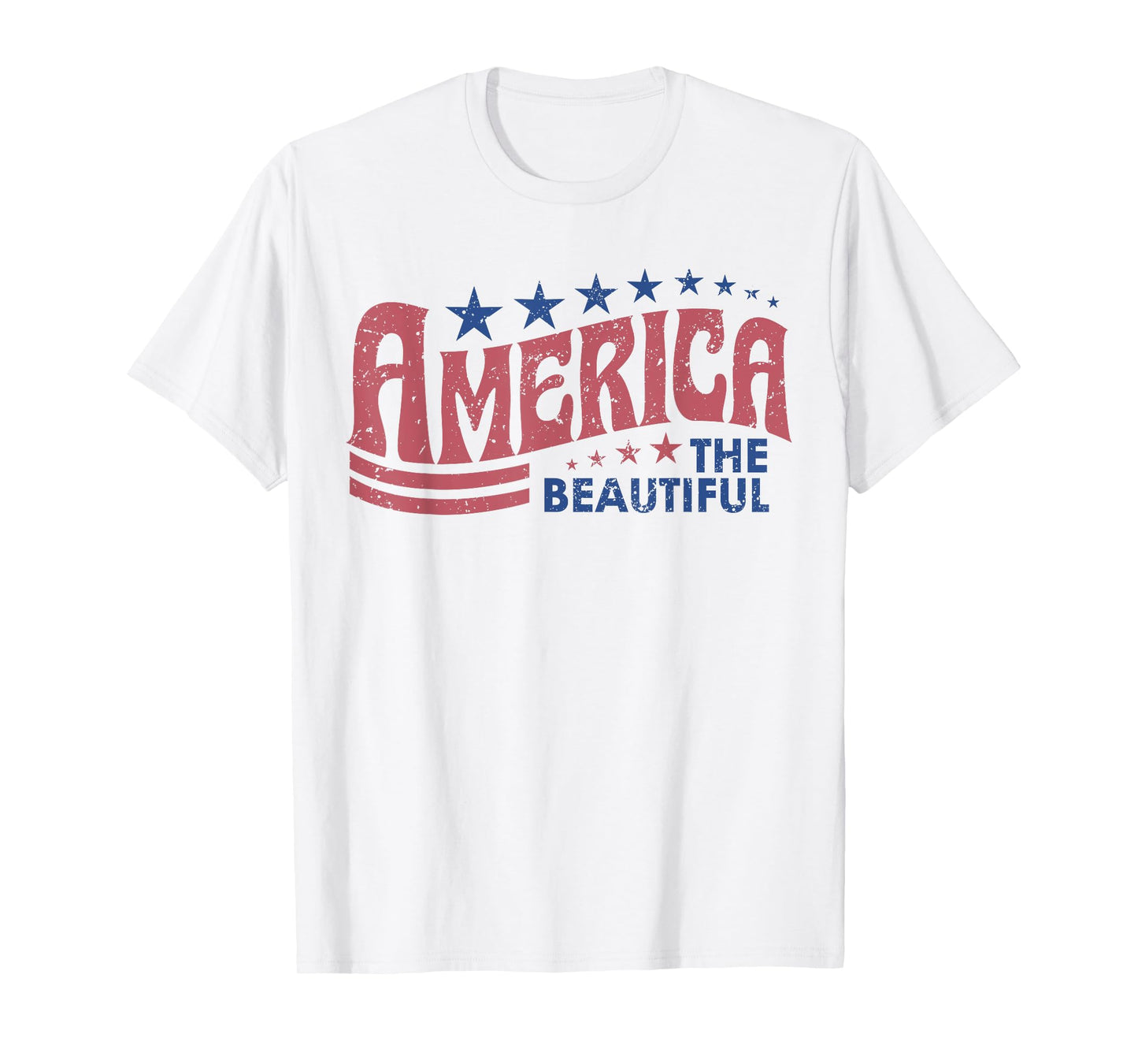 American The Beautiful She Loves Jesus And America Too July T-Shirt