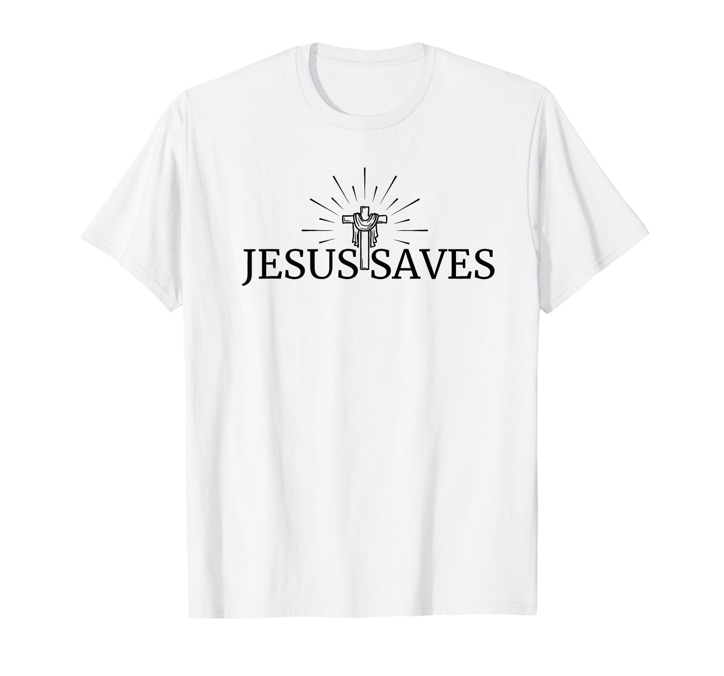 Jesus Saves Christian Cross God Faith Bible Religious Pray T-Shirt
