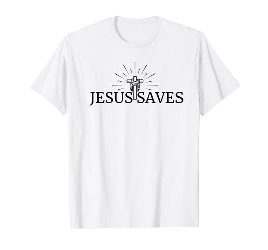 Jesus Saves Christian Cross God Faith Bible Religious Pray T-Shirt