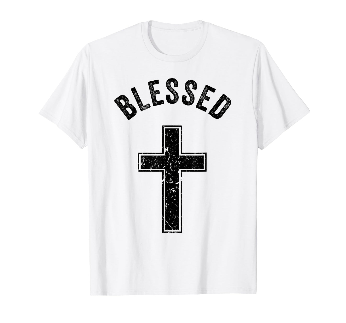 Vintage Blessed Christian Faith Cross Jesus Lover Spiritual T-Shirt