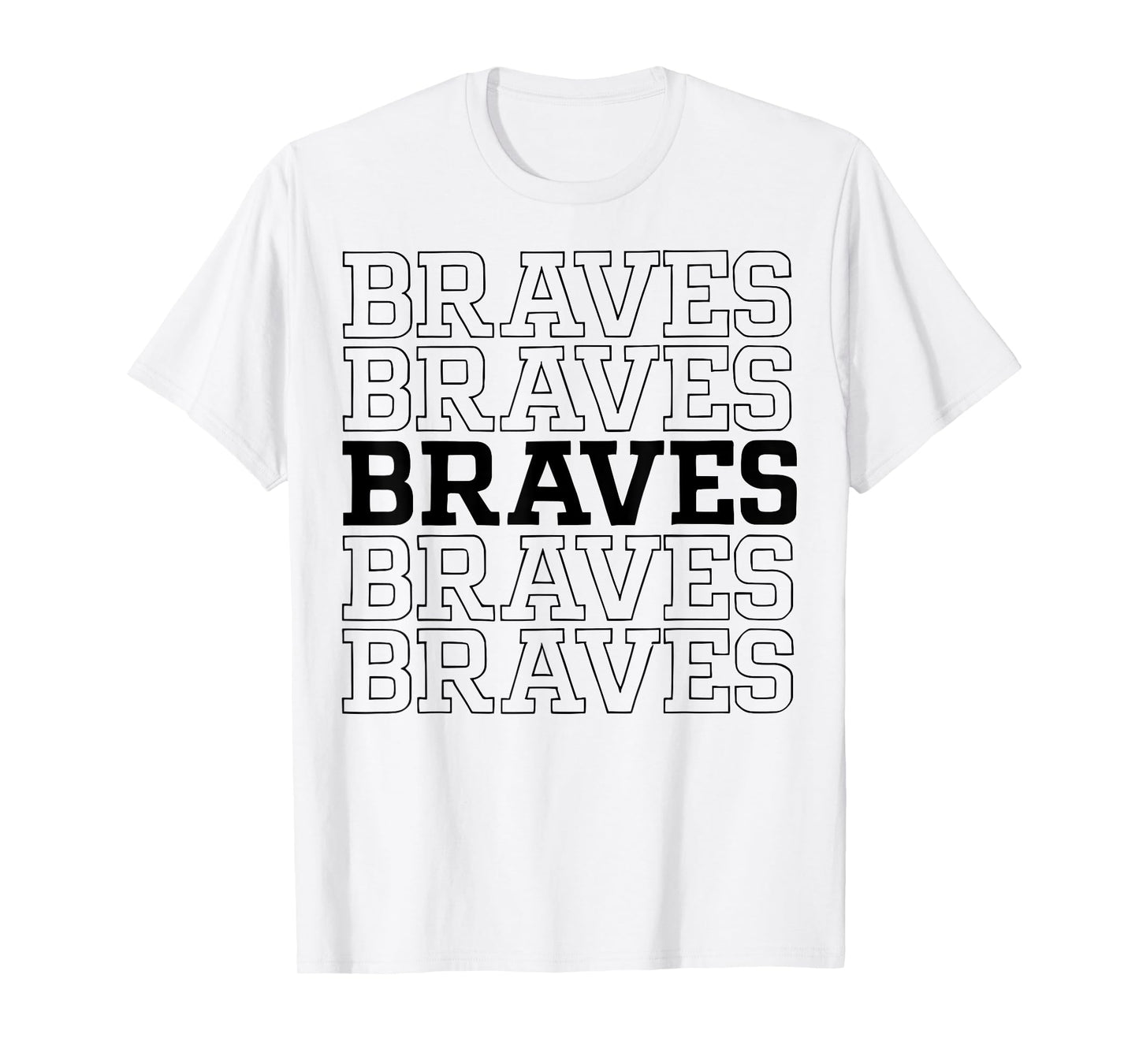 Retro Braves Graphic Distressed Style Gift For Men Women T-Shirt