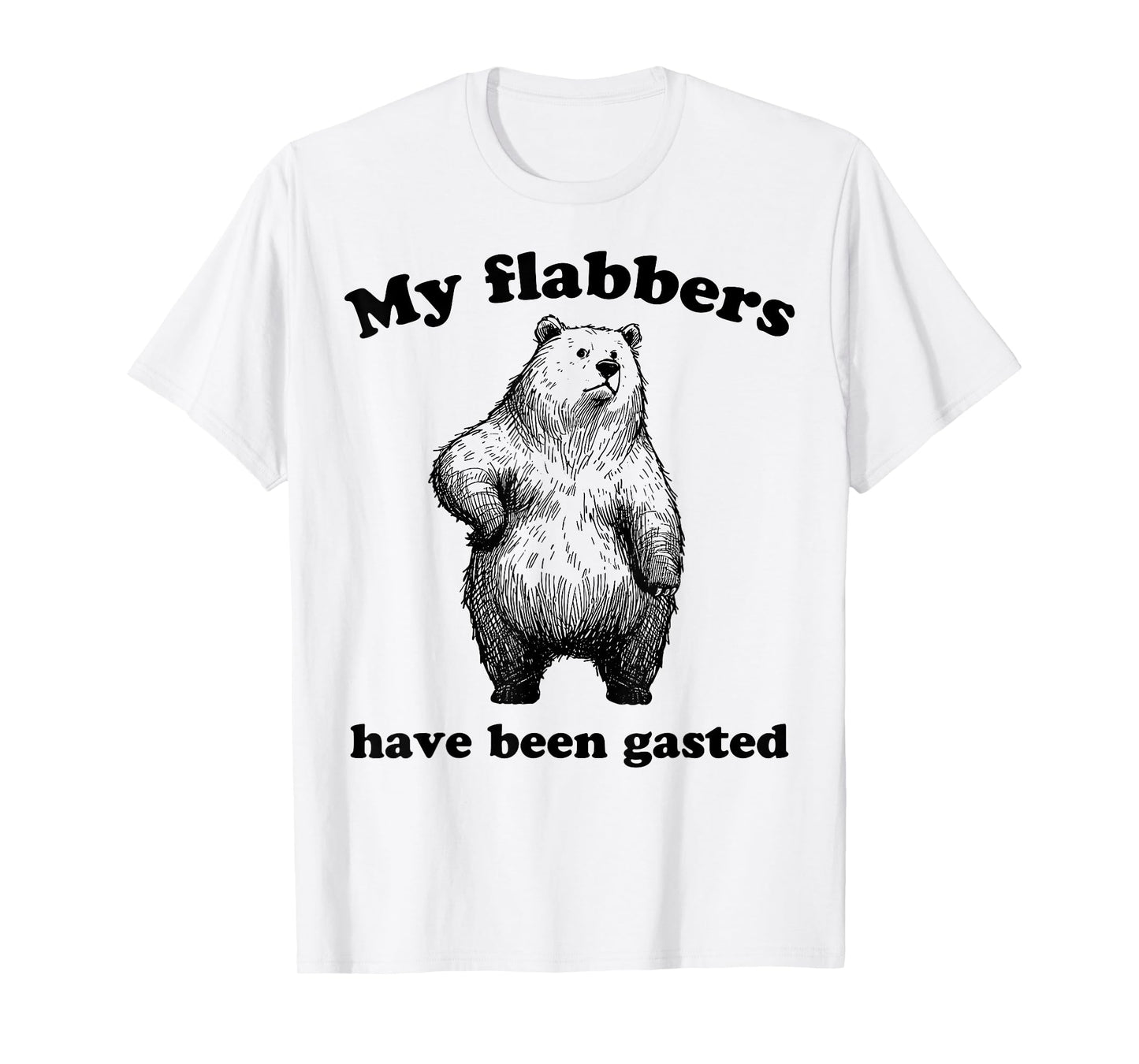 My Flabbers Have Been Gasted Bear Funny Meme T-Shirt
