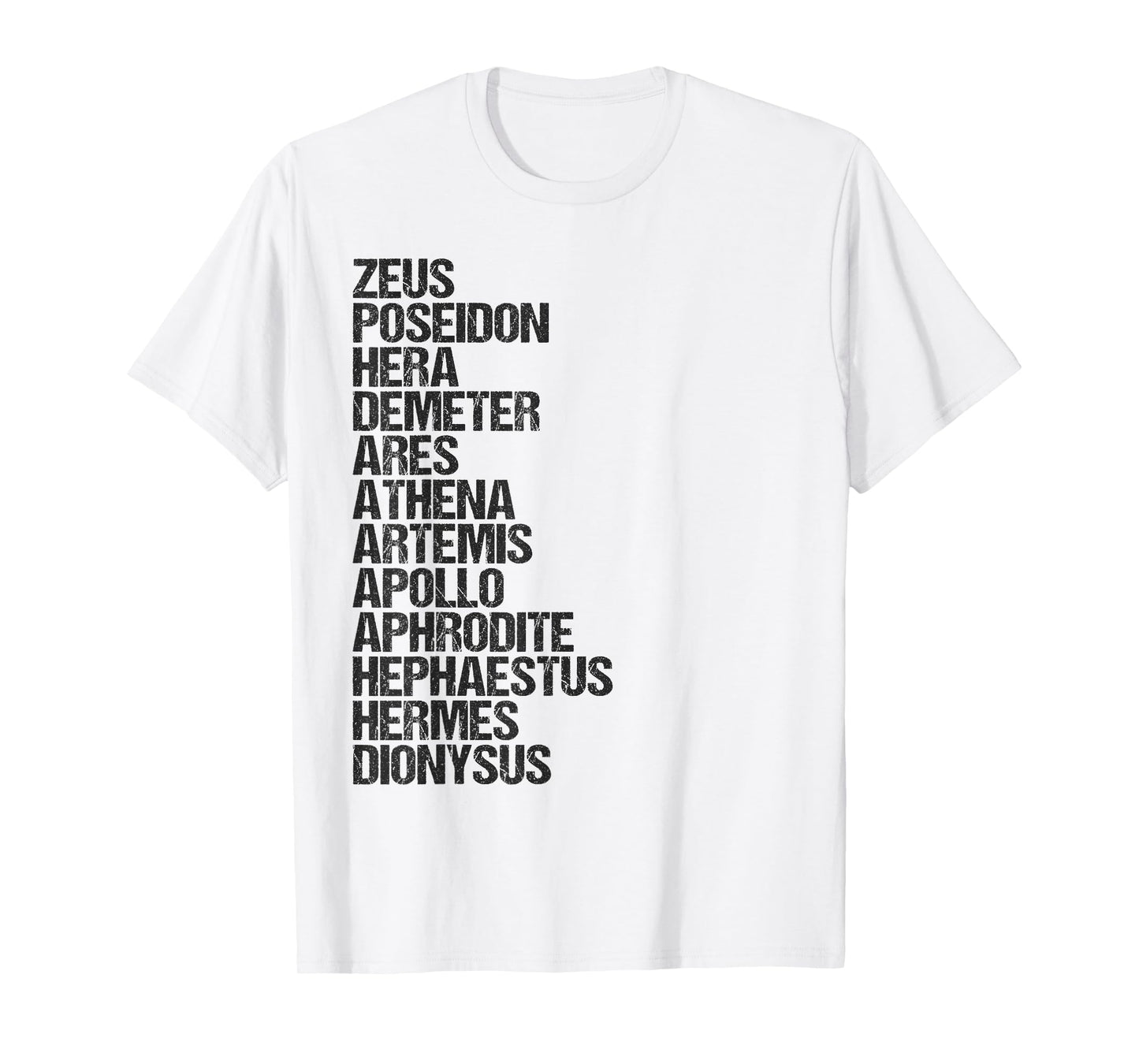 Agema Apparel Unisex-Adults Greek Mythology T-Shirt, White, Small, Short Sleeve
