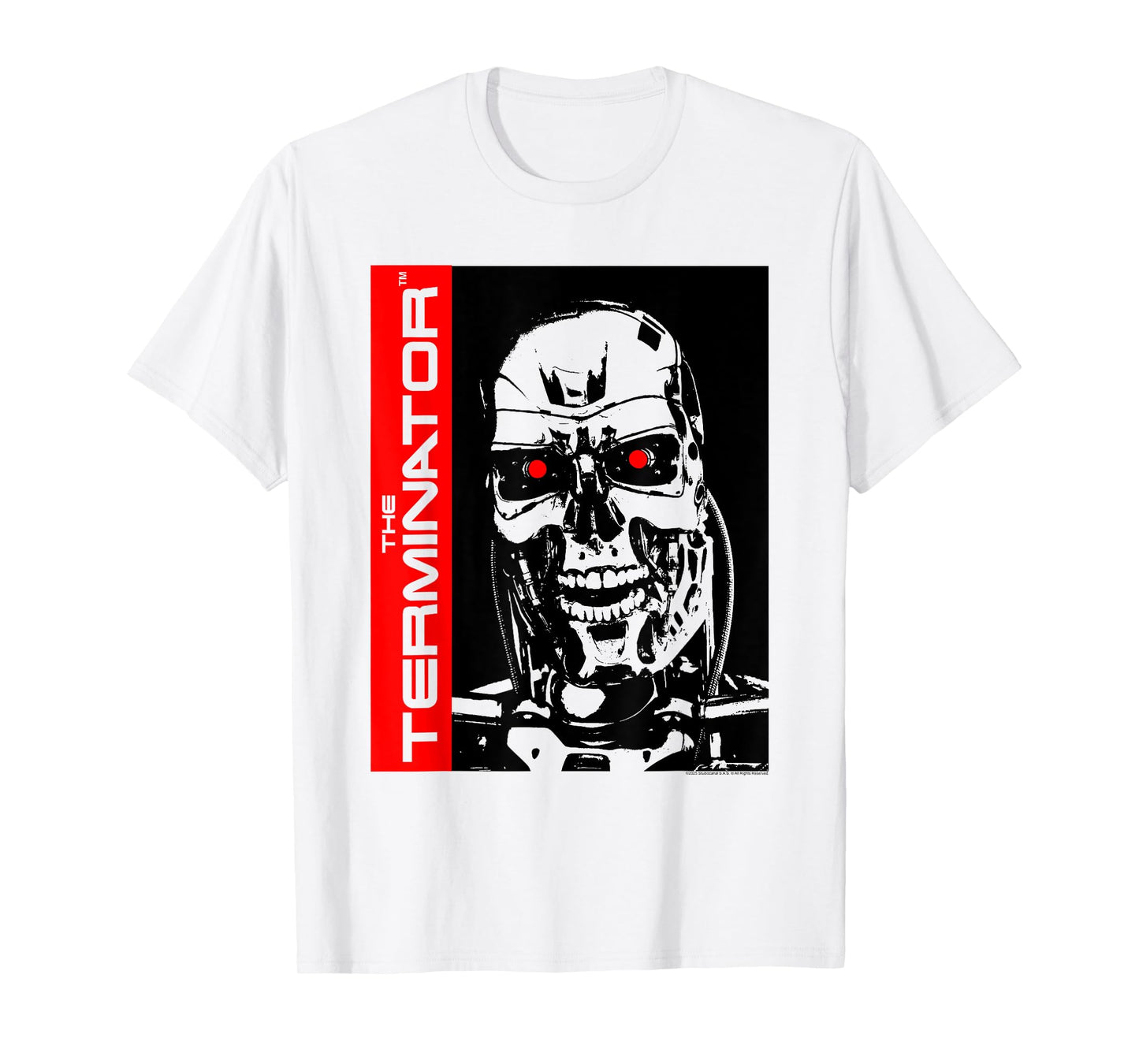 The Terminator High Contrast Endoskeleton Robot Action Movie T-Shirt