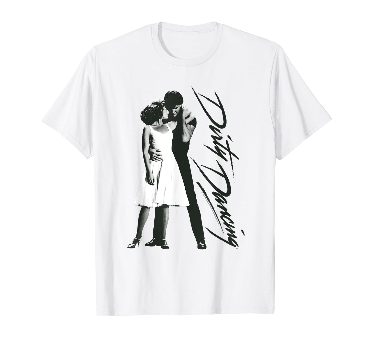 Dirty Dancing Black and White Photo and Logo Vintage Movie T-Shirt