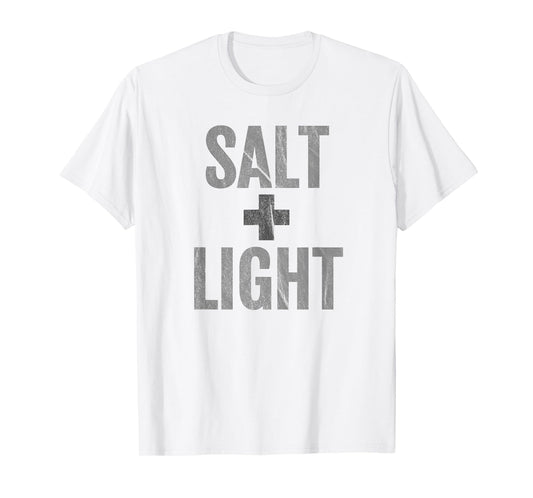 Salt & Light T-Shirt Matt 5:13-16 Bible Verse Christian Tee T-Shirt