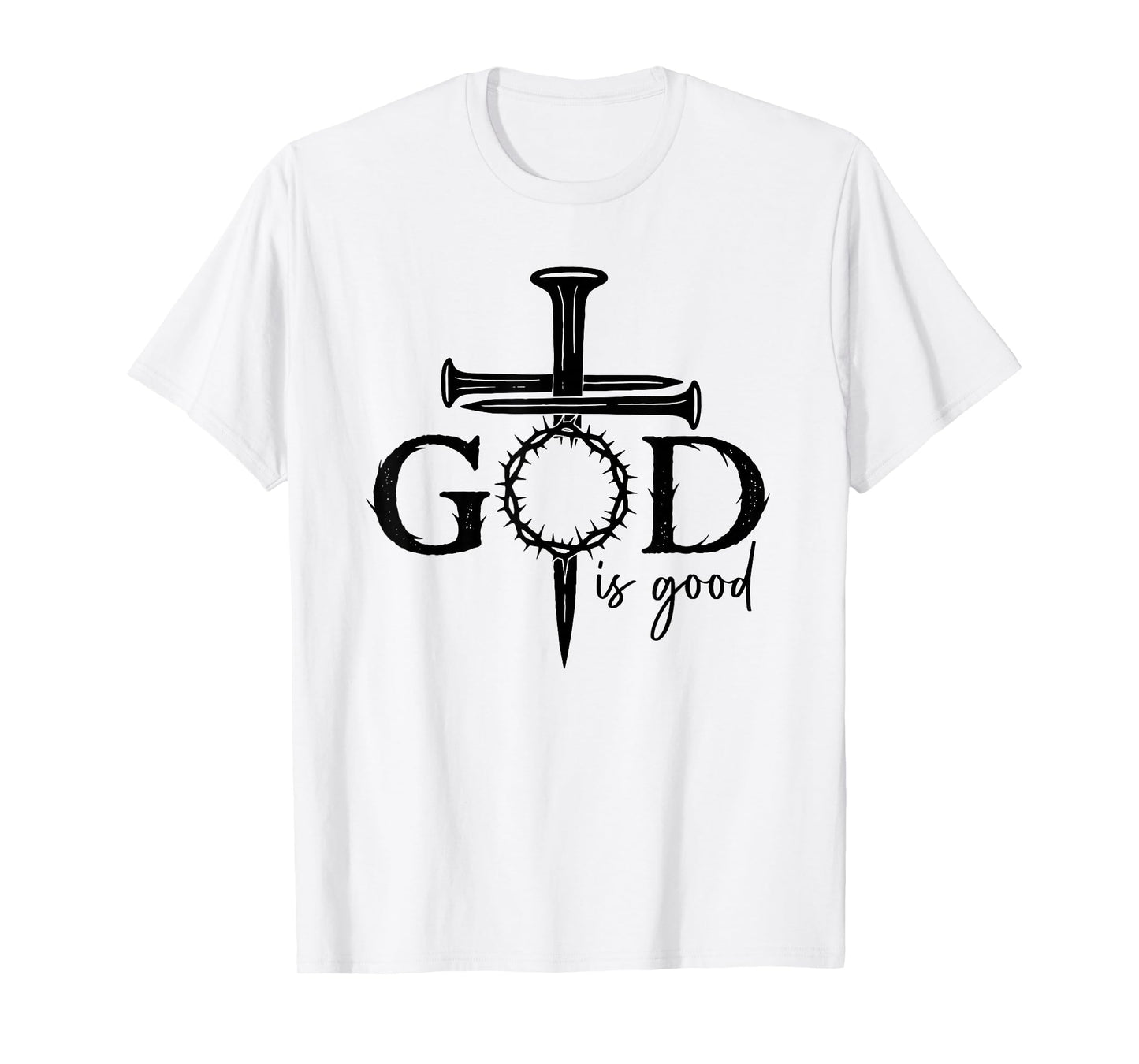 Jesus God is Good Christian Cross God Faith Bible Religious T-Shirt