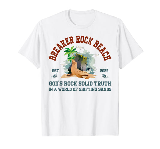 Breaker Rock Beach Christian God's Rock-Solid Truth VBS 2025 T-Shirt