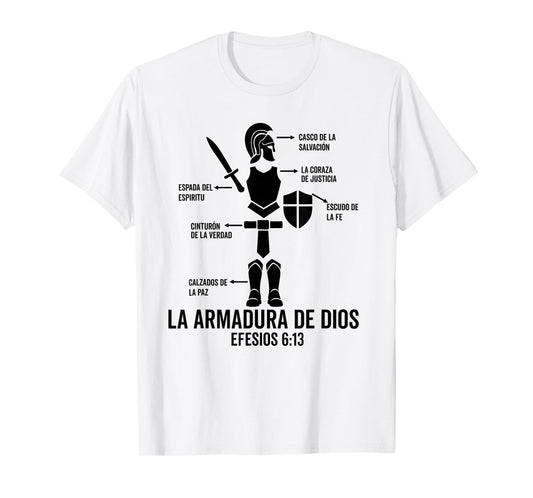 Camiseta cristiana espanol Efesios 6:13 Spanish Christians T-Shirt