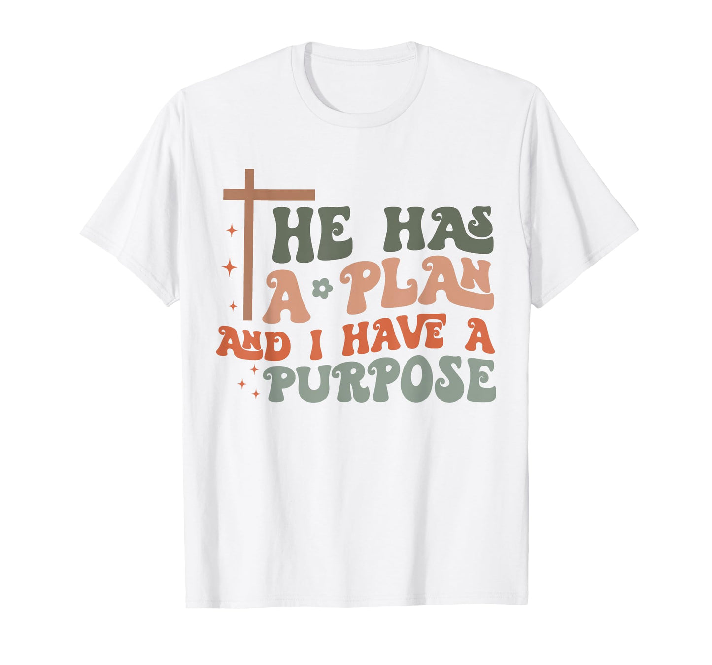 Christian Merch / God Jesus Plan Purpose Cross Vintage T-Shirt