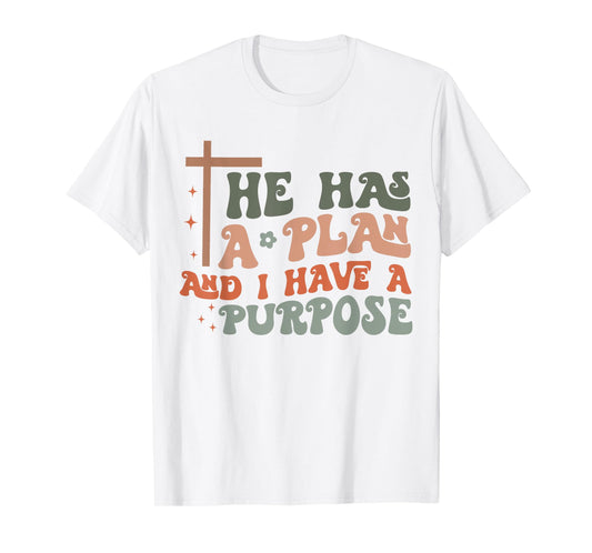 Christian Merch / God Jesus Plan Purpose Cross Vintage T-Shirt