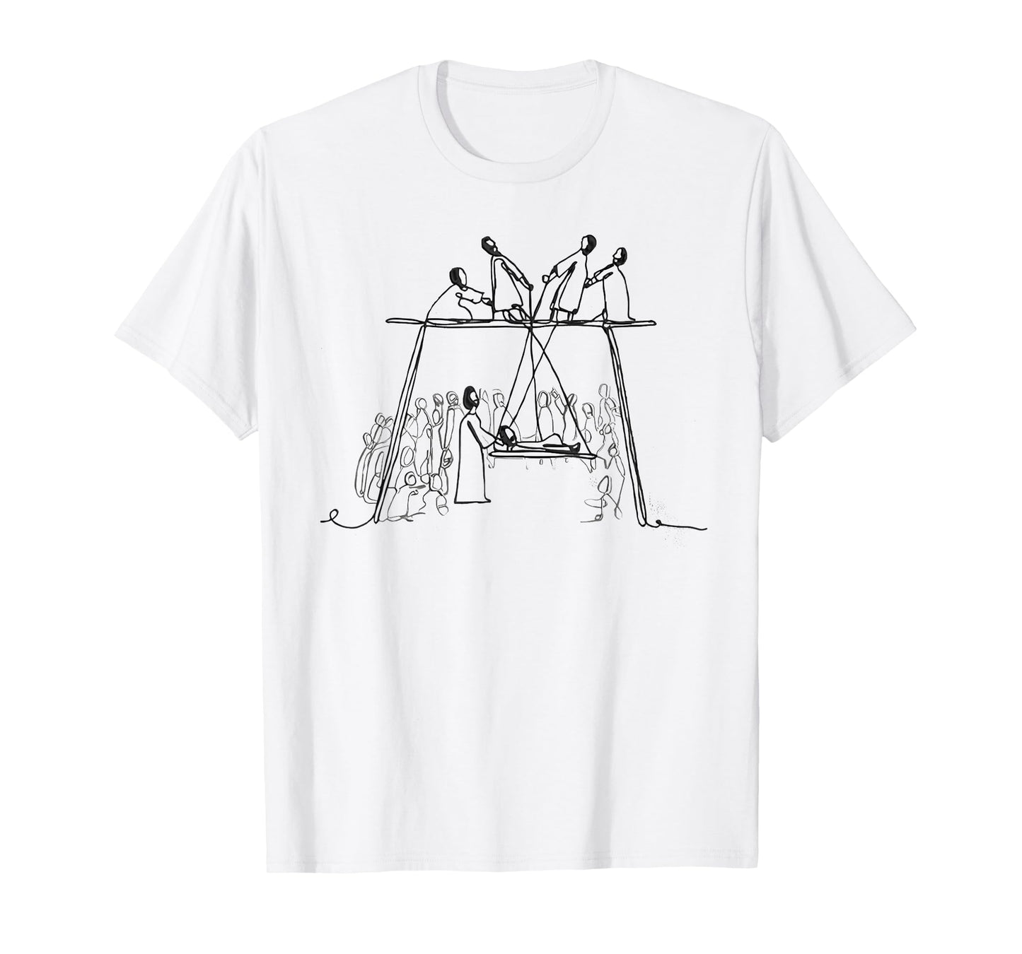 Retro Christian Healing Paralyzed Man T-Shirt