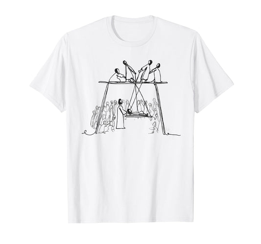 Retro Christian Healing Paralyzed Man T-Shirt