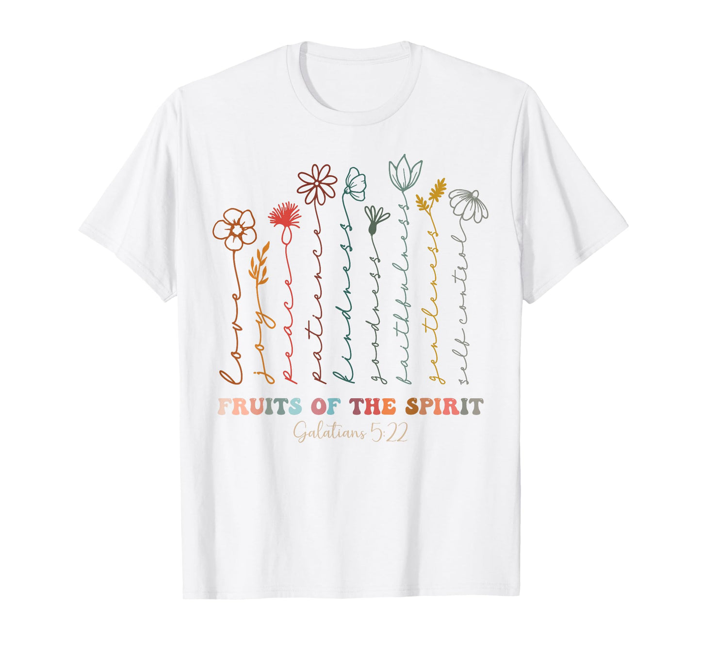 Christian Bible Verse The Fruits Of The Spirit Galatians T-Shirt