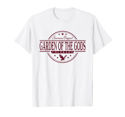 Garden of The Gods Colorado - Garden of The Gods CO Label T-Shirt