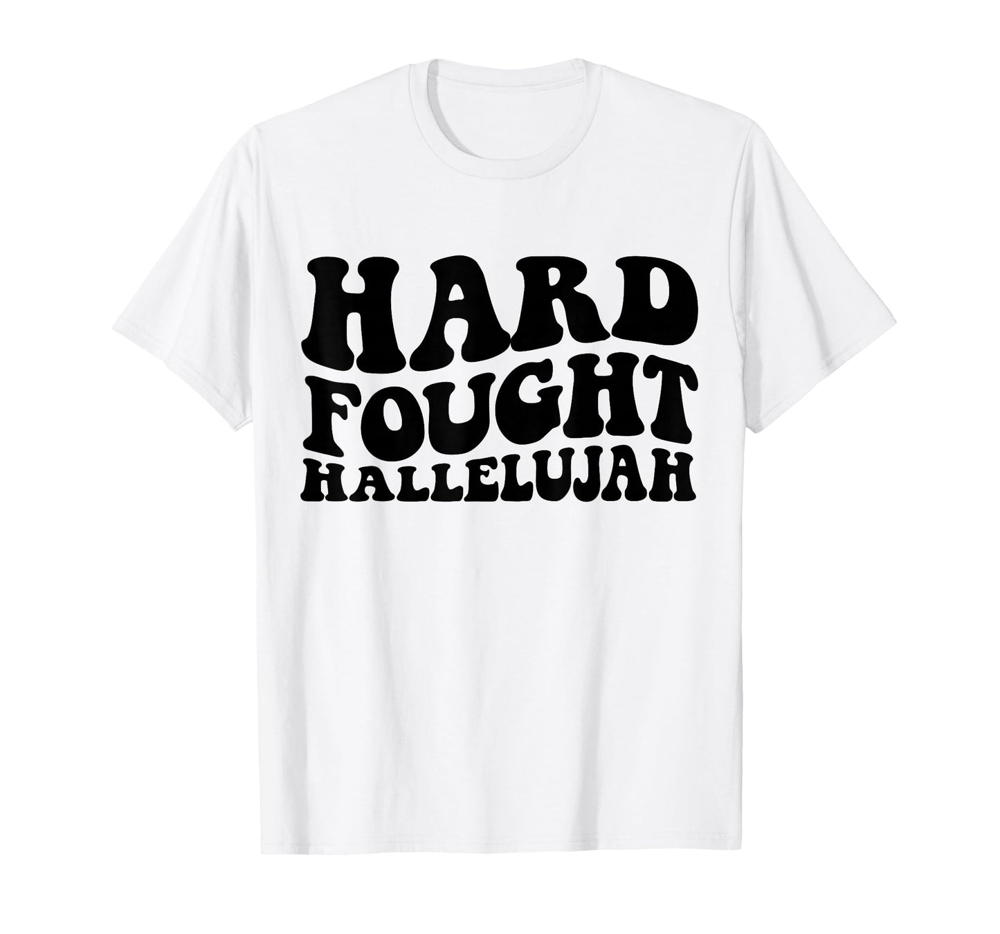 Hard Fought Hallelujah Retro Jesus T-Shirt