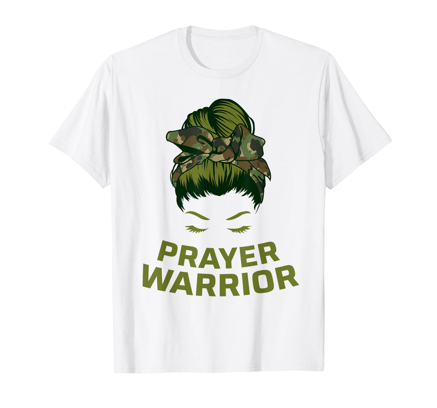 Prayer Warrior Women Faith God Jesus Christian T-Shirt