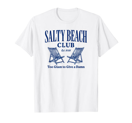 Salty Beach Club, Sarcastic Girls Women Summer T-Shirt
