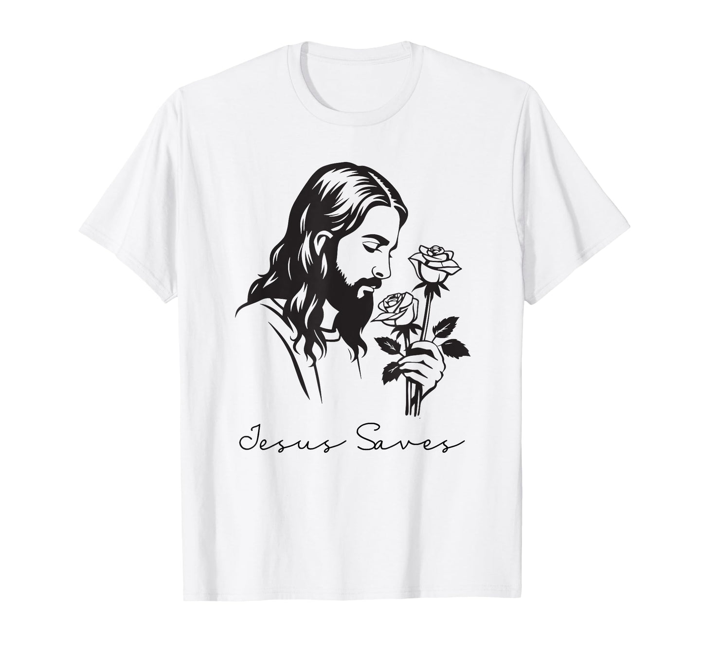 Jesus Saves Jesus Christian Cross God Faith Bible Religious T-Shirt