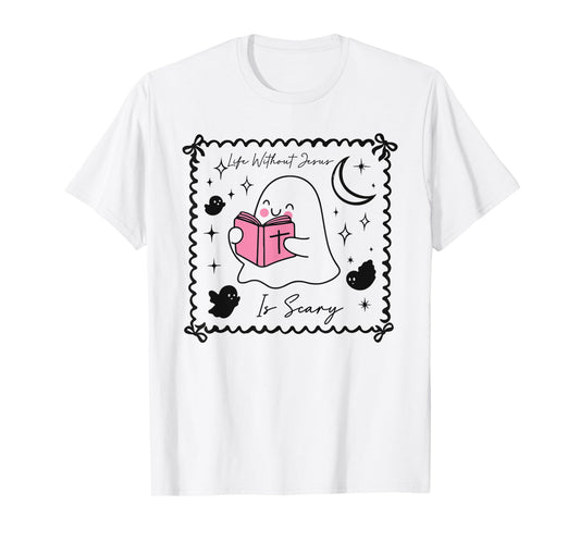 Spooky Life is Scary Without Jesus Christian Halloween T-Shirt