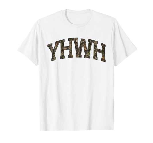 Camo YHWH Funny Bible Verse Christian Faith Jesus Women Men T-Shirt