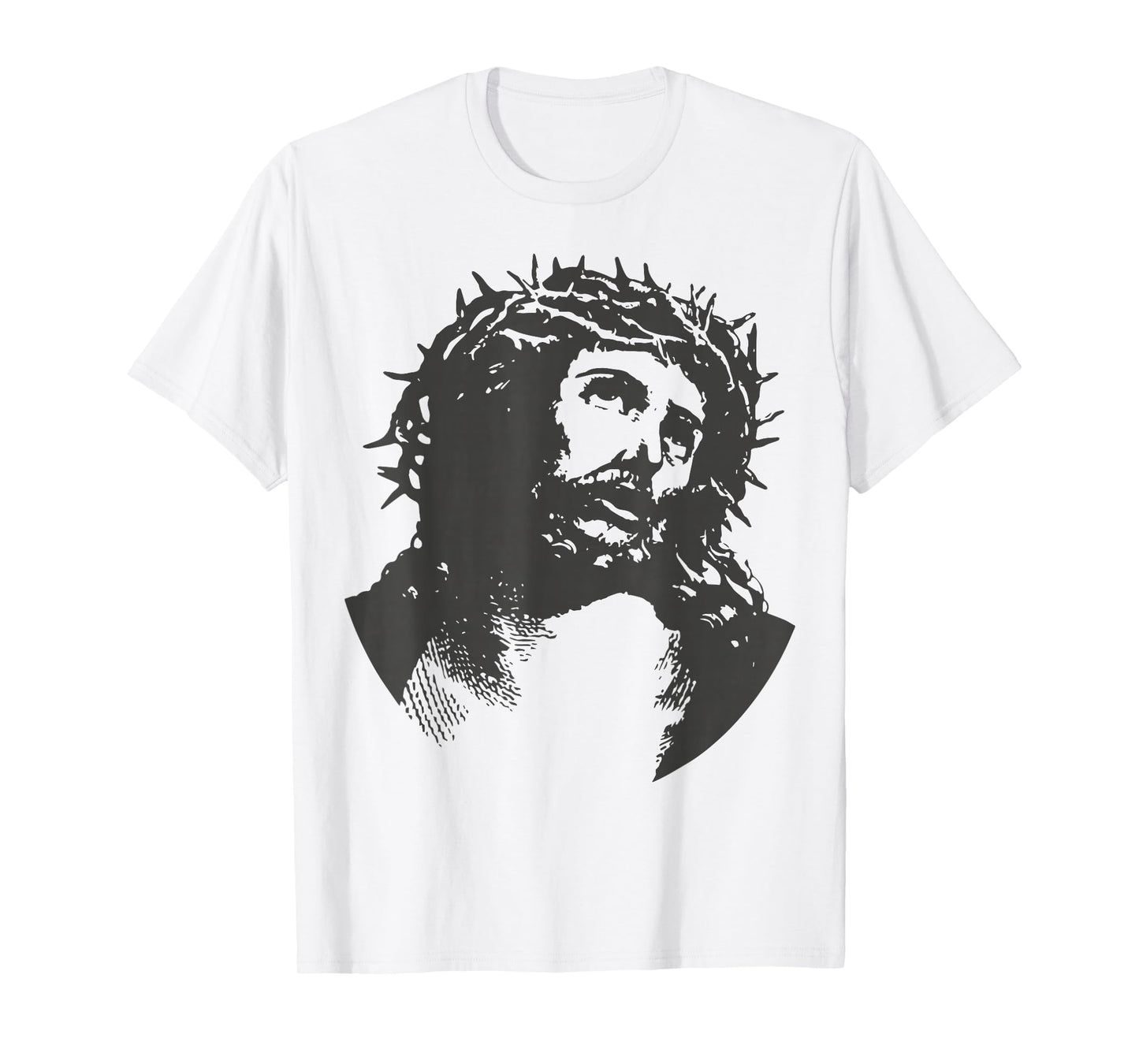 Jesus Christ Crucifix Crucified Easter Crown Thorns Catholic T-Shirt