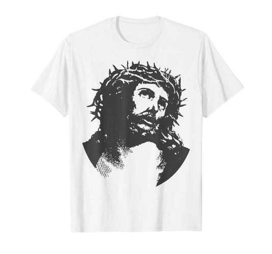 Jesus Christ Crucifix Crucified Easter Crown Thorns Catholic T-Shirt