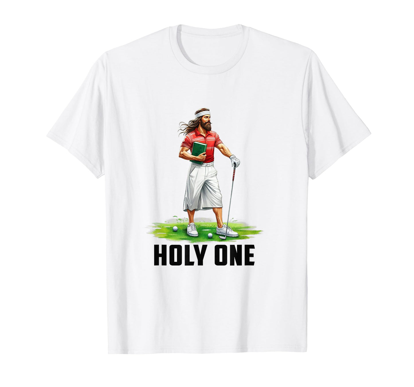 Jesus Golf Holy One Christian God Golfers Golfing Christ T-Shirt