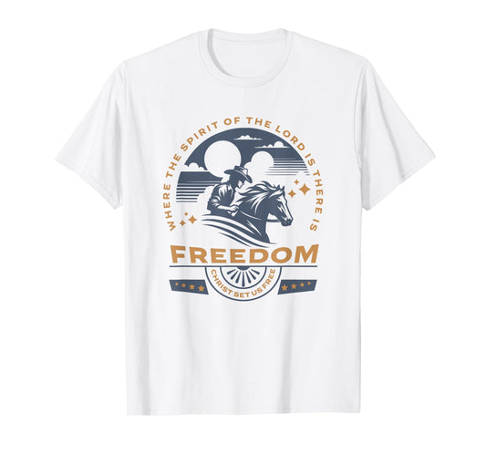 Cowboy Bible Scripture Verse Western Jesus For Mens Faith T-Shirt