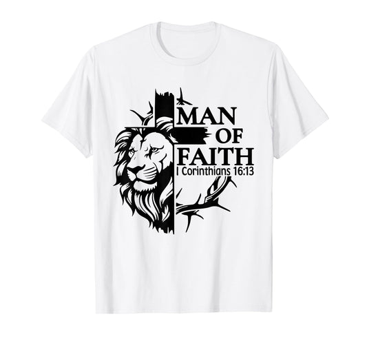 Faith, God, Religious, Man of Faith, Believe, Faith Cross T-Shirt