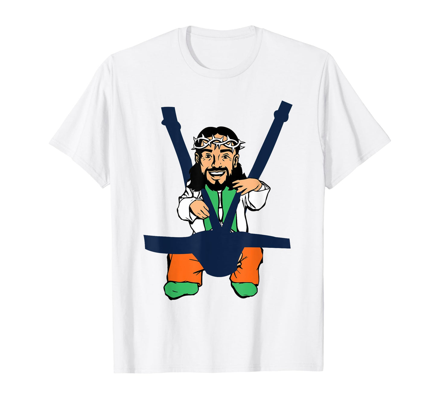 Baby Jesus Shirt in a Baby Carrier Funny Christ T-Shirt T-Shirt