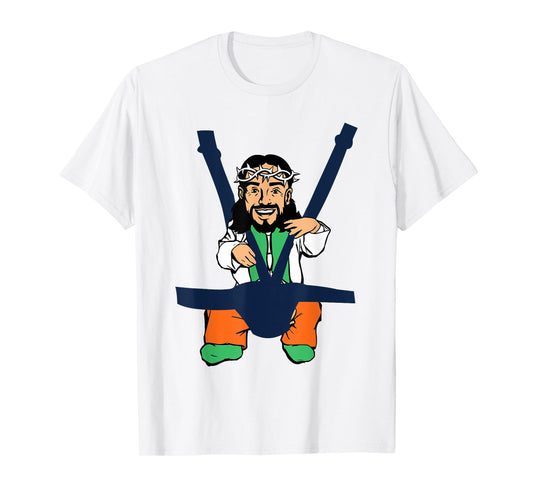 Baby Jesus Shirt in a Baby Carrier Funny Christ T-Shirt T-Shirt