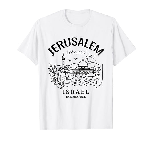 Jerusalem Holy City Israel City of David Biblical Roots T-Shirt